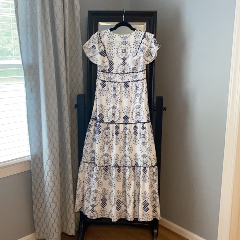 Flirty blue maxi